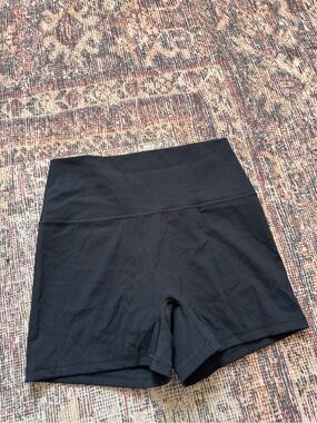 aerie Black High-Rise Bike Shorts